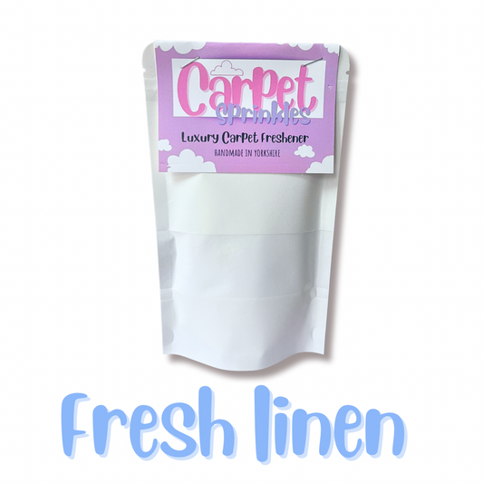 Fresh linen carpet freshener / floor fragrance / carpet sprinkles