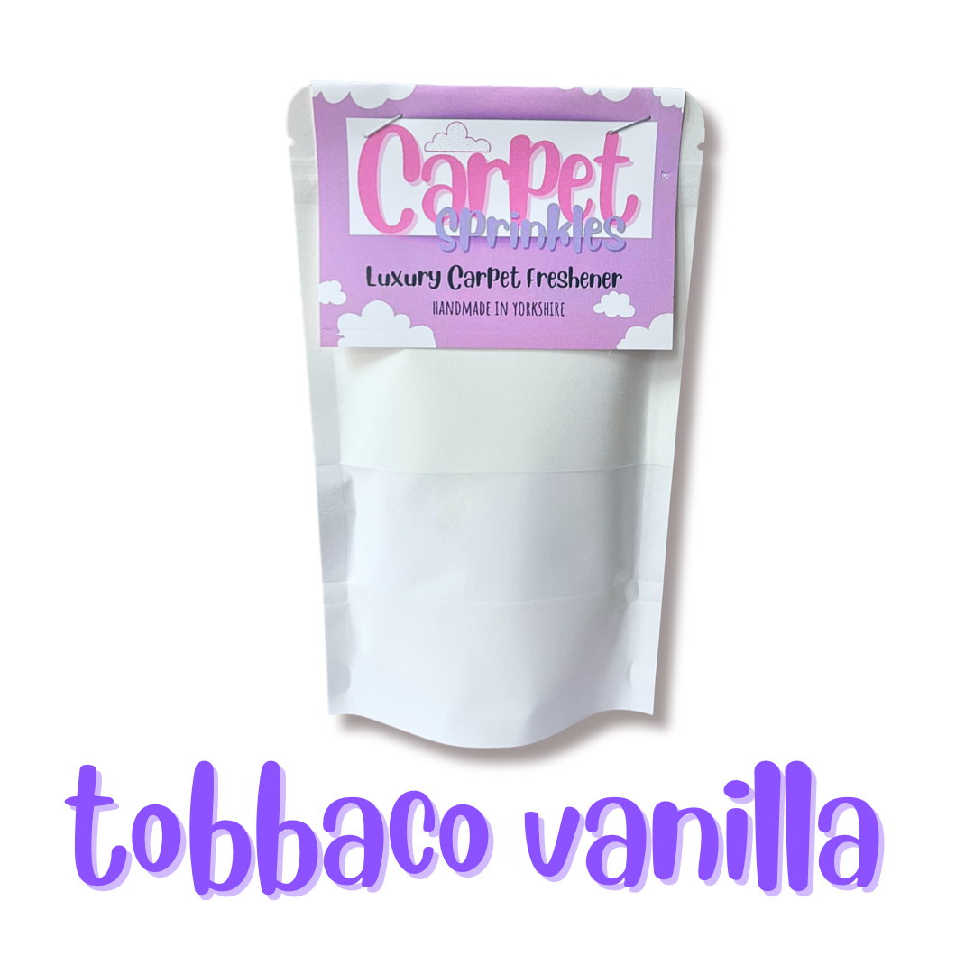Tobacco and vanilla carpet fresh/ carpet freshener/ floor fragrance/ carpet sprinkles
