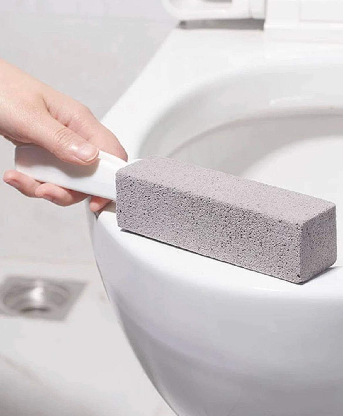 Pumice toilet cleaning tool