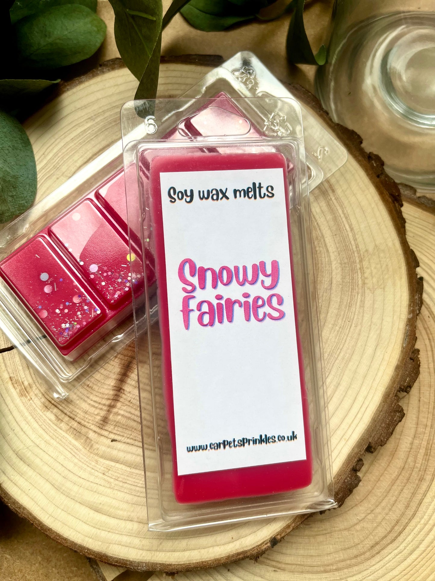 Snowy fairies luxury soy wax melts - highly scented snapbar 50g