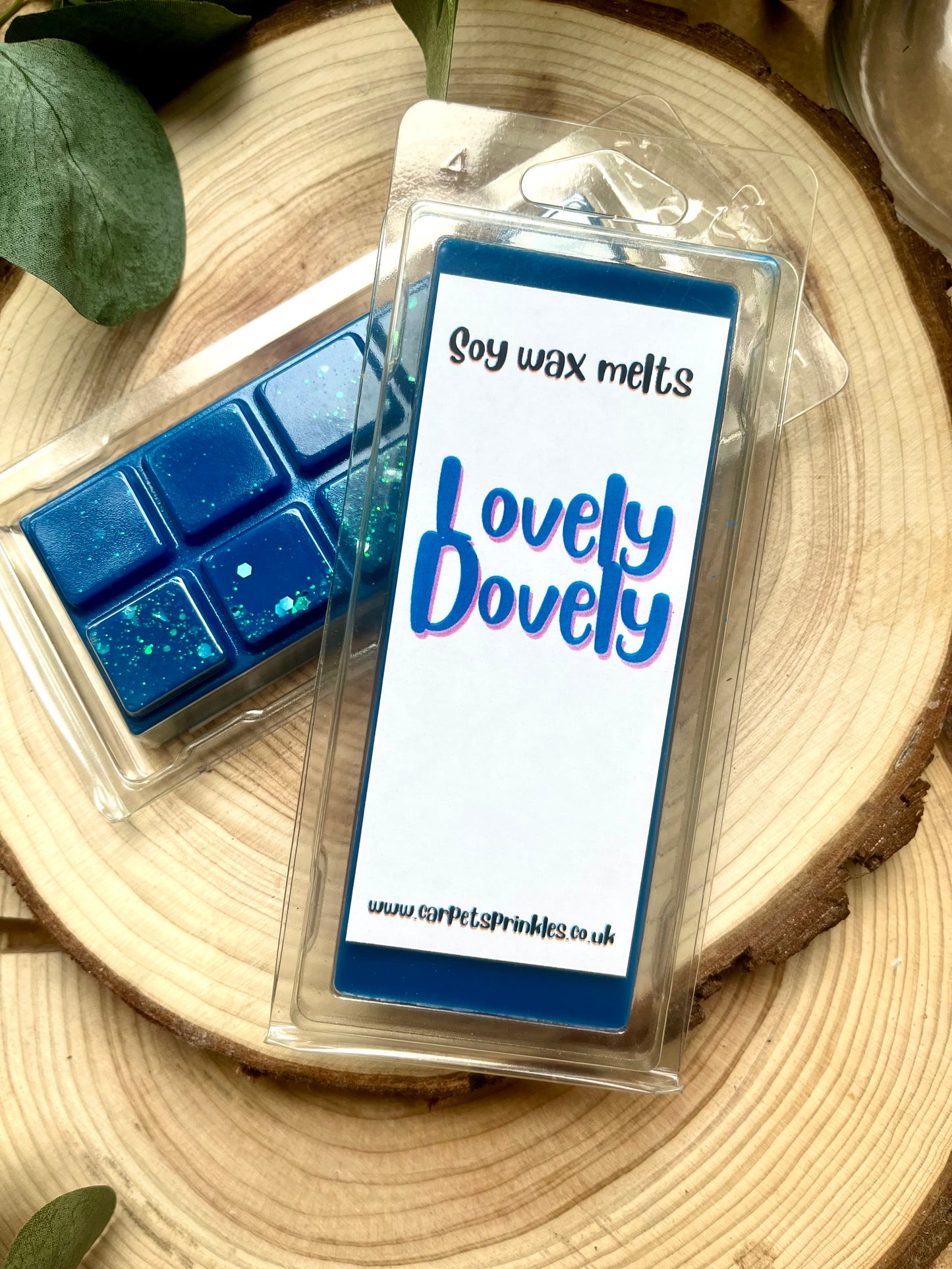 Lovely Dovely luxury soy wax melts.