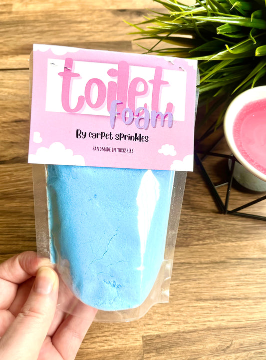 Unstoppablue toilet foam