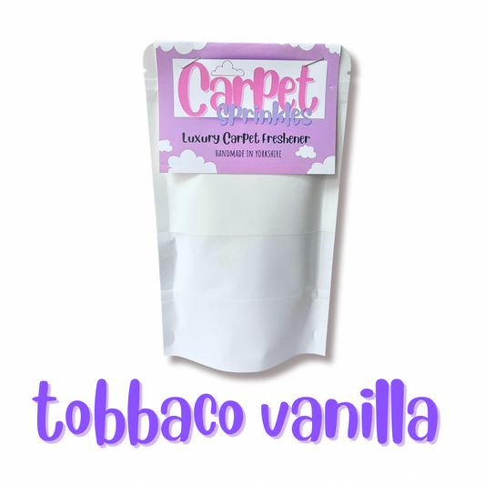 Tobacco and vanilla carpet fresh/ carpet freshener/ floor fragrance/ carpet sprinkles